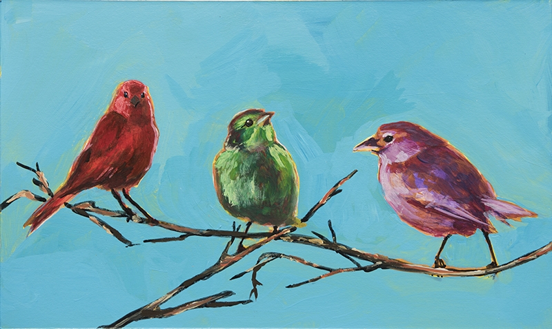 Les Oiseaux Sages by artist Amber Wallour